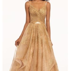 Gold glitter prom/pageant dress!!!